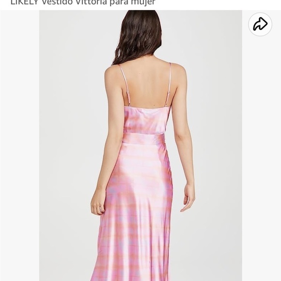 LIKELY Vittoria Tie Dye Satin Midi Dress 💕 NWT size 0 and 4 - Picture 8 of 16